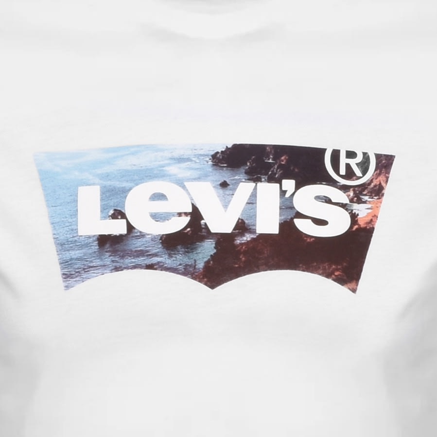 Alternative Image for ProductLevis Crew Neck Housemark Logo T Shirt White3